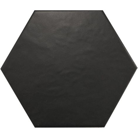 Equipe Hexatile Mate Negro 17,5 x 20 cm