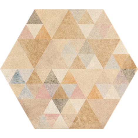 Vives Hexagono Benenden Multicolor 23,3 x 26,8 cm