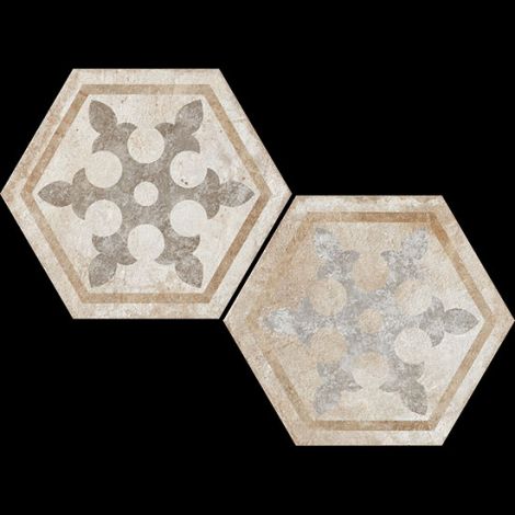 Fioranese Heritage Deco Exagona Texture-1 34,5 x 40 cm