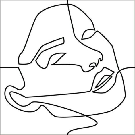 Codicer Face Line White 25 x 25 cm