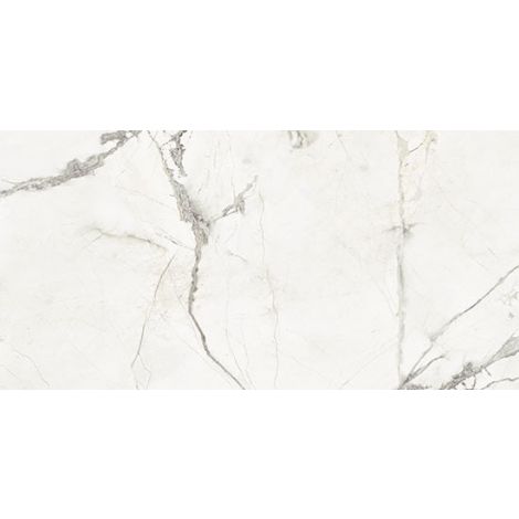 Fioranese Marmorea Intensa Bianco Luce Poliert 74 x 148 cm