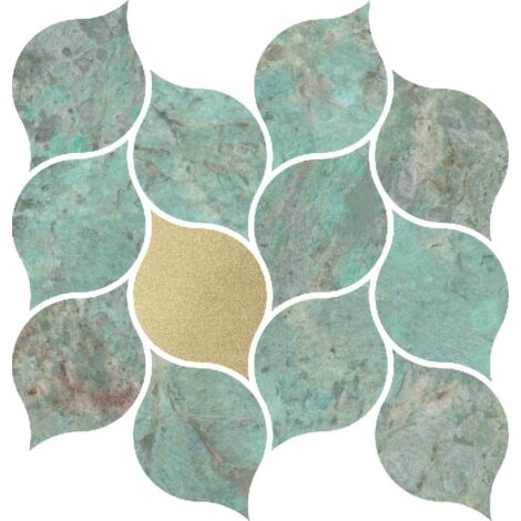 Dune Mosaico Amazonite Leaves 27 x 24,5 cm