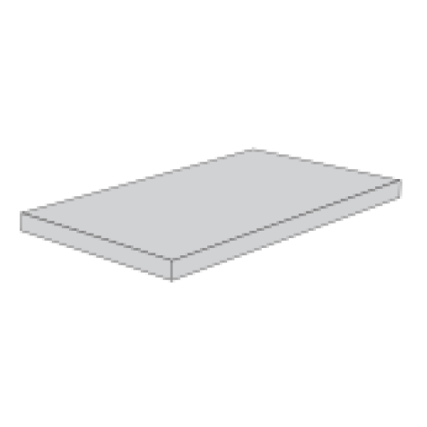 Fioranese Concrete L-Form Eckelement Links SX 30,2 x 60,4 x 5 cm