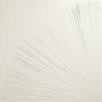 Fioranese Ogi Deco Ventaglio Bianco Maiolica 90,6 x 90,6 cm